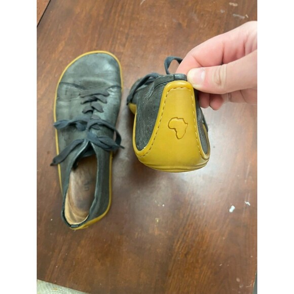 VivoBarefoot Addis Mens Black Sneakers 11.5 45M Leather Trainer Low Top Comfort - Picture 2 of 8